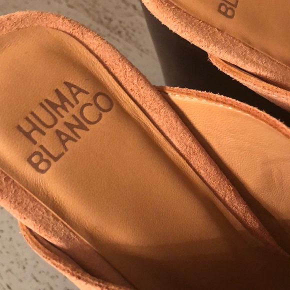 Anthropologie/Huma Blanco Heeled Mules - Picture 3 of 6